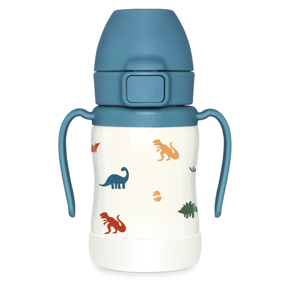 Nerezové termo tréninkové hrnky — Dino, 200 ml