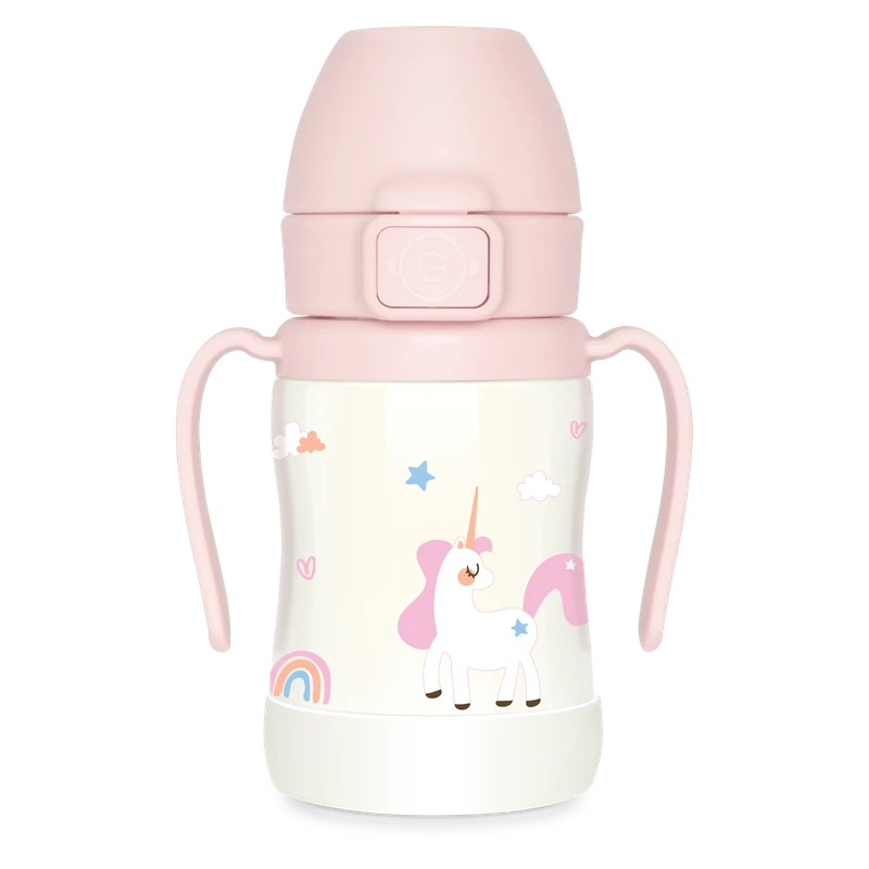 Nerezové termo tréninkové hrnky — Unicorn, 200 ml