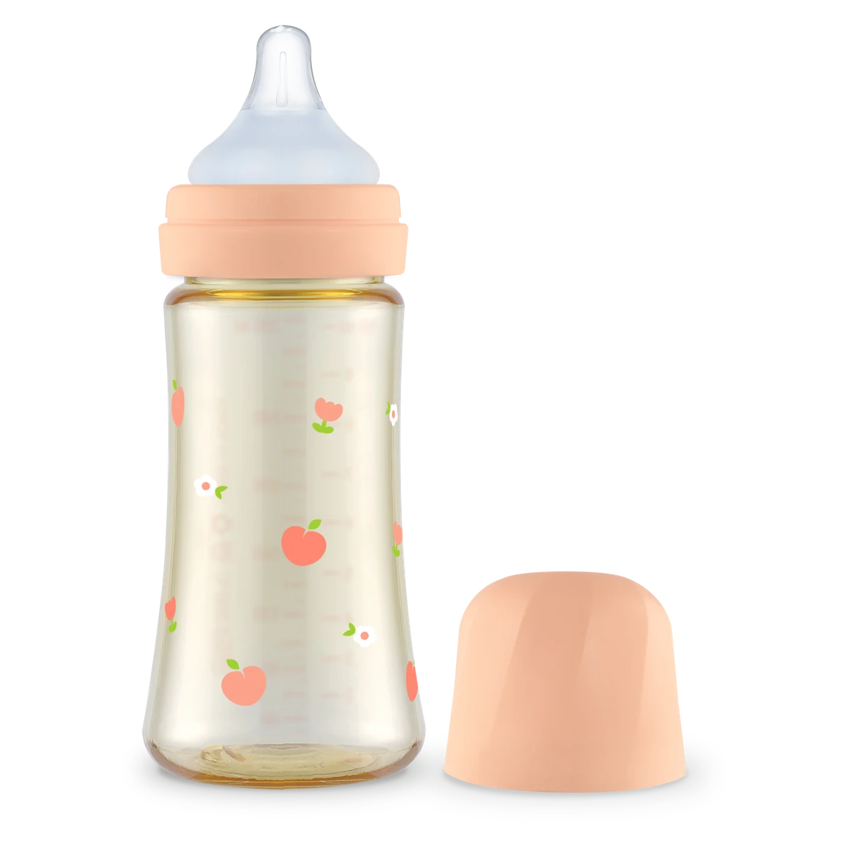 PPSU kojenecké lahve — Peach Flower, 300 ml