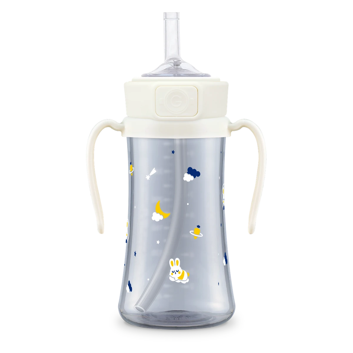 PPSU tréninkové hrnky s brčkem — Baby Bunnyverse, 300 ml